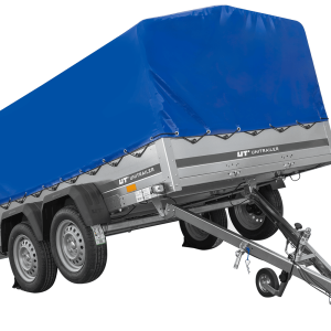 Remorque double essieux 264x150 UNITRAILER GARDEN 265/2 KIPP avec bâche bleue