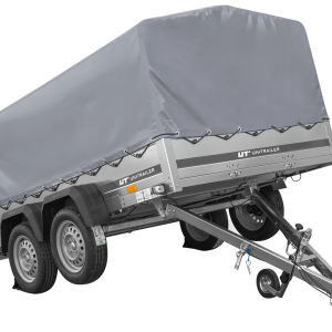 Remorque double essieux UNITRAILER 264/2 KIPP avec bâche grise