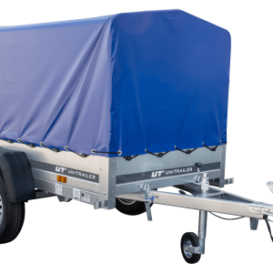Remorque bagagère 200 KIPP – Bâche haute bleue, arceau et roue jockey
