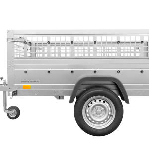 Remorque basculante 200x125 Garden Trailer 201 KIPP avec ridelles grillagées et roue jockey