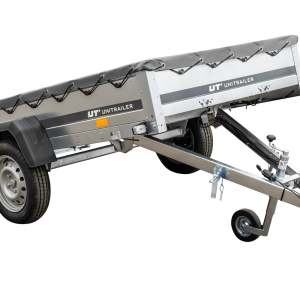 Remorque galvanisée 230x125 Garden Trailer 230 KIPP avec bâche et roue jockey