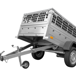 Remorque grillagée 200x106 Garden Trailer 200 KIPP avec bâche grise et roue jockey
