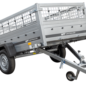 Unitrailer Garden Trailer 230 KIPP (nouveau) – remorque voiture avec roue jockey et côtés grillagés